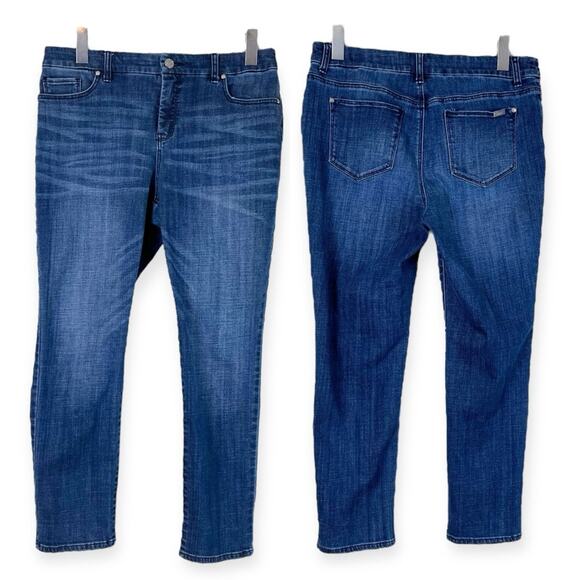 Chicos Jeans So Slimming Girlfriend Slim Ankle High Rise Size 1P - Women's 8P - Picture 10 of 10